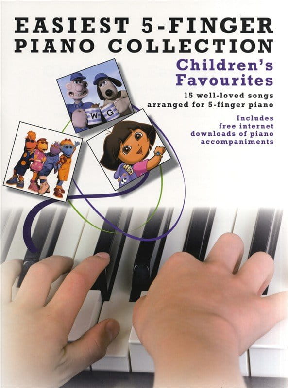 Easiest 5-Finger Piano Collection: Children's Favourites - nuty na pianino dla dzieci - Fiona Bolton, Lizzie Moore
