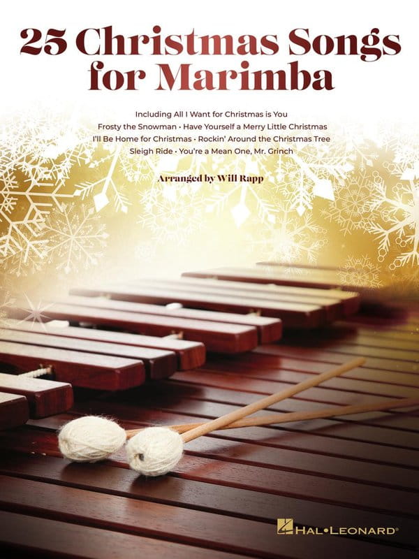 25 Christmas Songs for Marimba - Will Rapp - kolędy i piosenki bożonarodzeniowe - nuty na marimbę