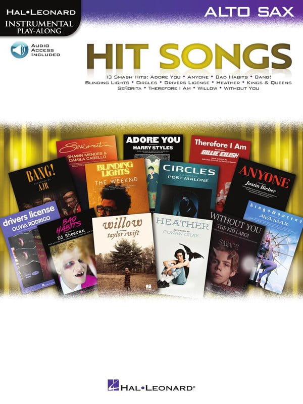 Hit Songs: Alto Sax (+ audio online) - 13 popowych hitów - nuty na saksofon altowy