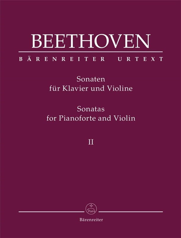 Ludwig van Beethoven - Sonaten fur Klavier und Violine II - Sonatas for Pianoforte and Violin 2 - nuty na skrzypce i fortepian