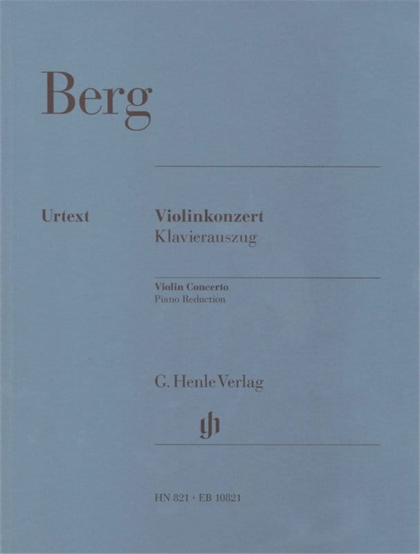 Alban Berg: Violinkonzert - Violin Concerto - koncert skrzypcowy - nuty na skrzypce z fortepianem