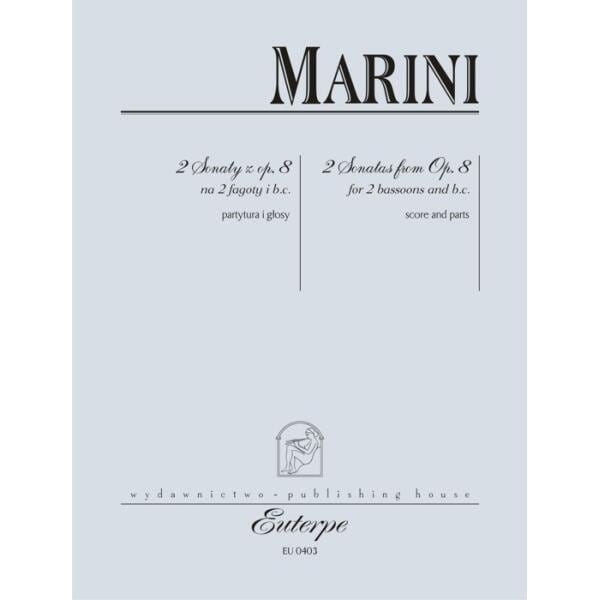 2 Sonaty z op. 8 na dwa fagoty - nuty na fagot - Biagio Marini