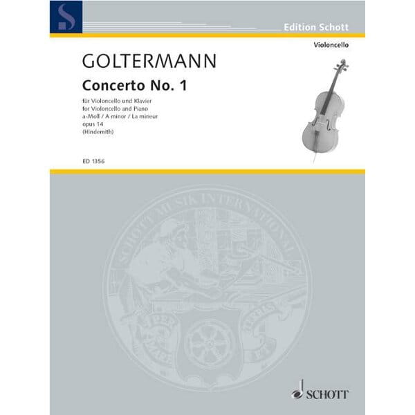 Georg Goltermann - Koncert nr 1 a-moll op. 14 - nuty na wiolonczelę z fortepianem