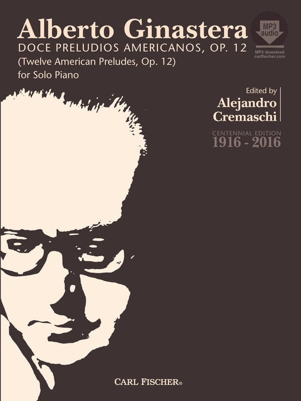 Alberto Ginastera: Doce Preludios Americanos op. 12 for Piano - 12 American Preludes - preludia amerykańskie - nuty na fortepian