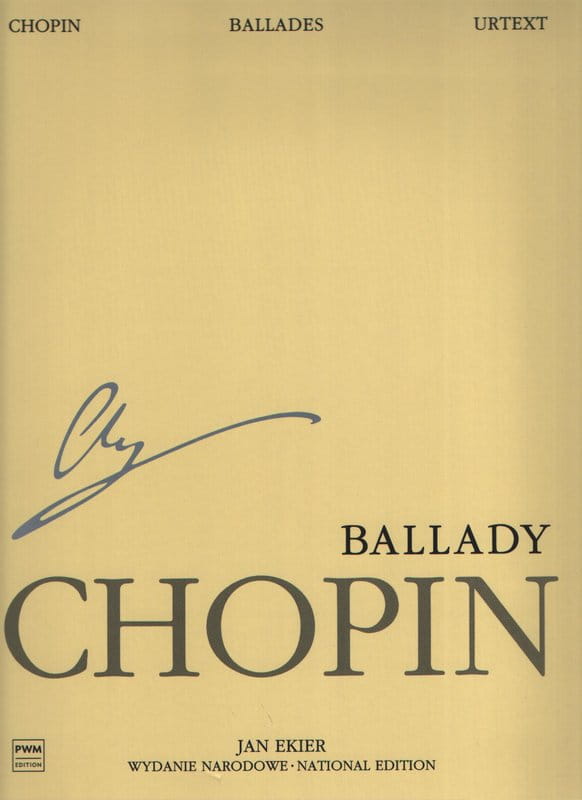 Fryderyk Chopin: Wydanie Narodowe tom 1A - Ballady na fortepian - miniatura studyjna