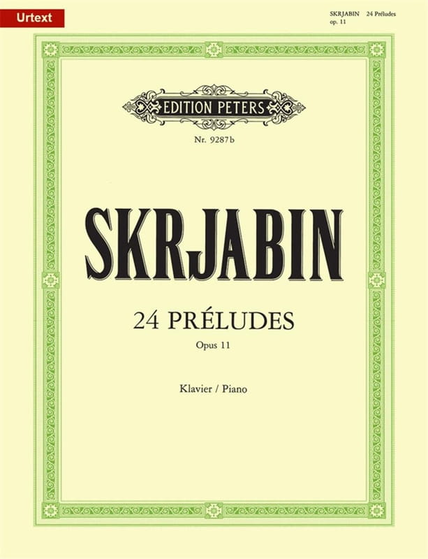 Aleksandr Skriabin: 24 Preludes op. 11 - preludia - nuty na fortepian