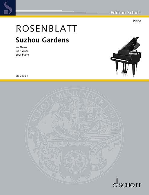 Alexander Rosenblatt: Suzhou Gardens for Piano - nuty na fortepian