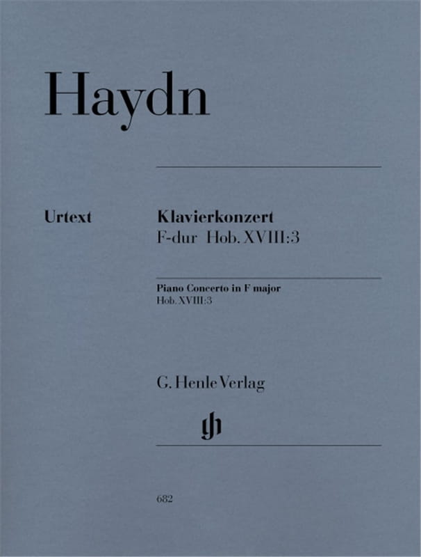 Joseph Haydn: Klavierkonzert F-dur Hob. XVIII:3 - Piano Concerto in F major - koncert fortepianowy (klawesynowy) - nuty na fortepian i kwartet smyczko
