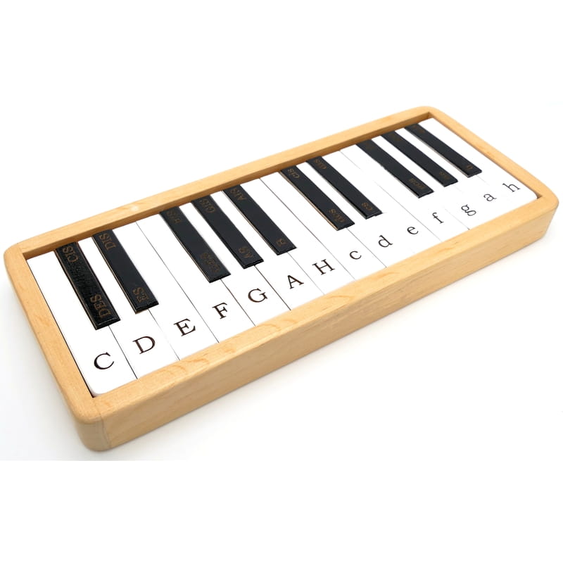 Klawiatura fortepianu - układanka drewniana - muzyczne puzzle i pomoc edukacyjna dla dzieci