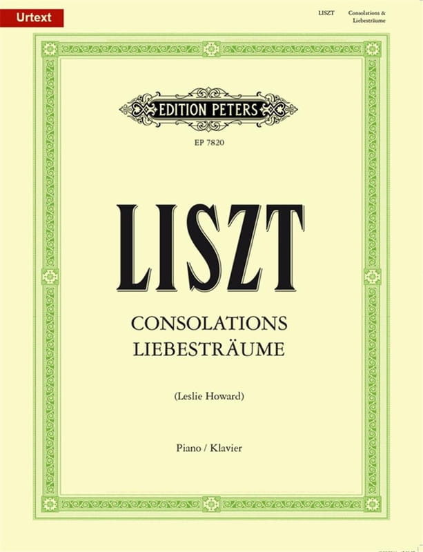 Ferenc Liszt: Consolations S172 und Liebestraume S541 - Leslie Howard - nuty na fortepian