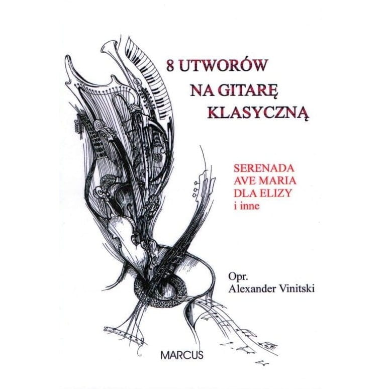 8 utworów na gitarę klasyczną - Aleksander Vinitsky - nuty na gitarę
