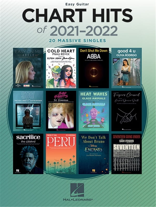 Chart Hits Of 2021-2022 (Easy Guitar) - 20 massive singles - nuty na gitarę, akordy gitarowe i tekst