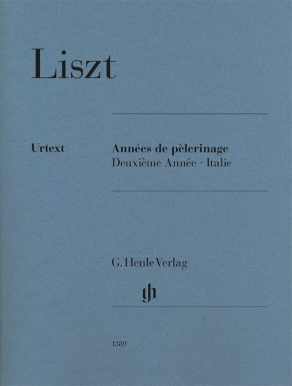 Franz Liszt: Années de pèlerinage - Deuxième Année Italie - Lata pielgrzymstwa - Rok drugi Włochy - nuty na fortepian