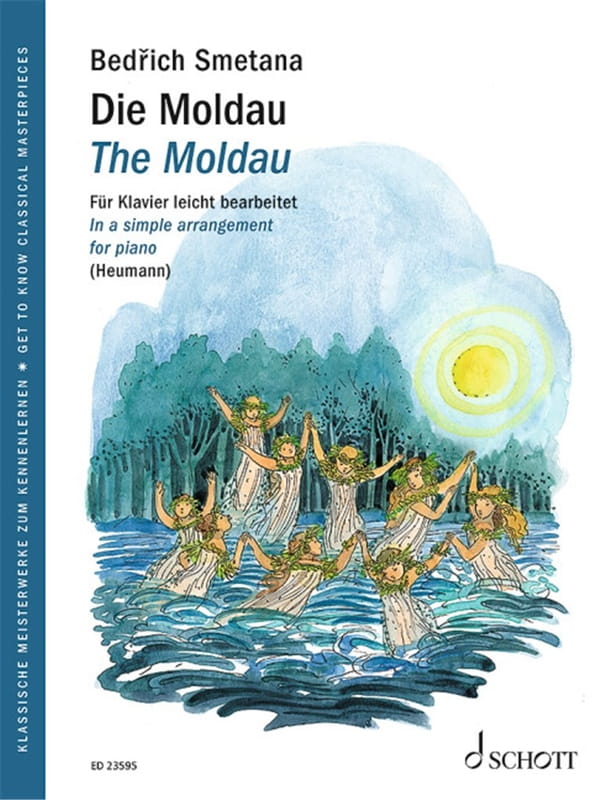 Bedrich Smetana: The Moldau (Wełtawa) - proste opracowanie na fortepian