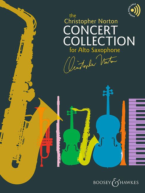 Christopher Norton Concert Collection for Alto Saxophone (+ audio online) - nuty na saksofon altowy z fortepianem