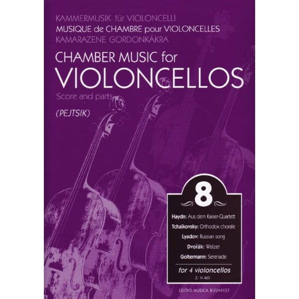 Chamber Music for violoncellos 8 - Arpad Pejtsik - muzyka kameralna na 4 wiolonczele