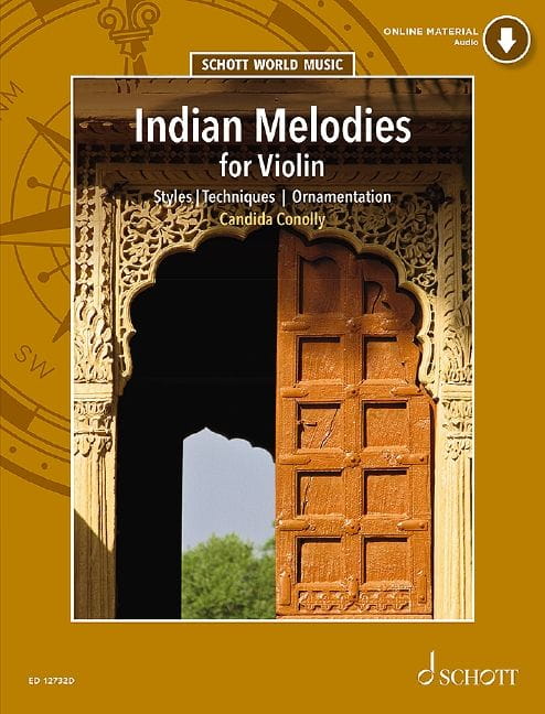 Indian Melodies for Violin (+ audio online) - Candida Connolly - hinduskie style, techniki, ornamentacje - nuty na skrzypce