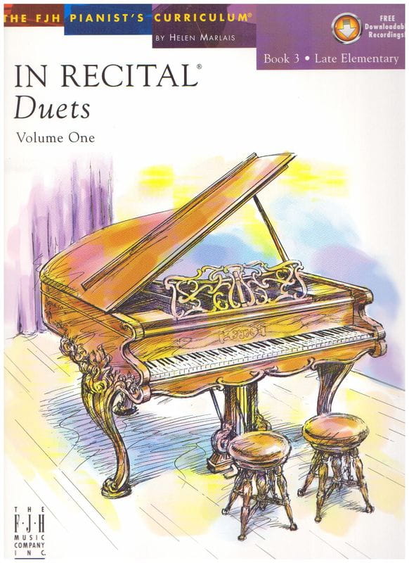 In Recital: Duets Volume 1 Book 3 (+ audio online) - Late Elementary - Helen Marlais - duety fortepianowe