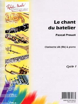 Pascal Proust: Le Chant du Batelier - Clarinette (Bb) et Piano - nuty na klarnet z fortepianem