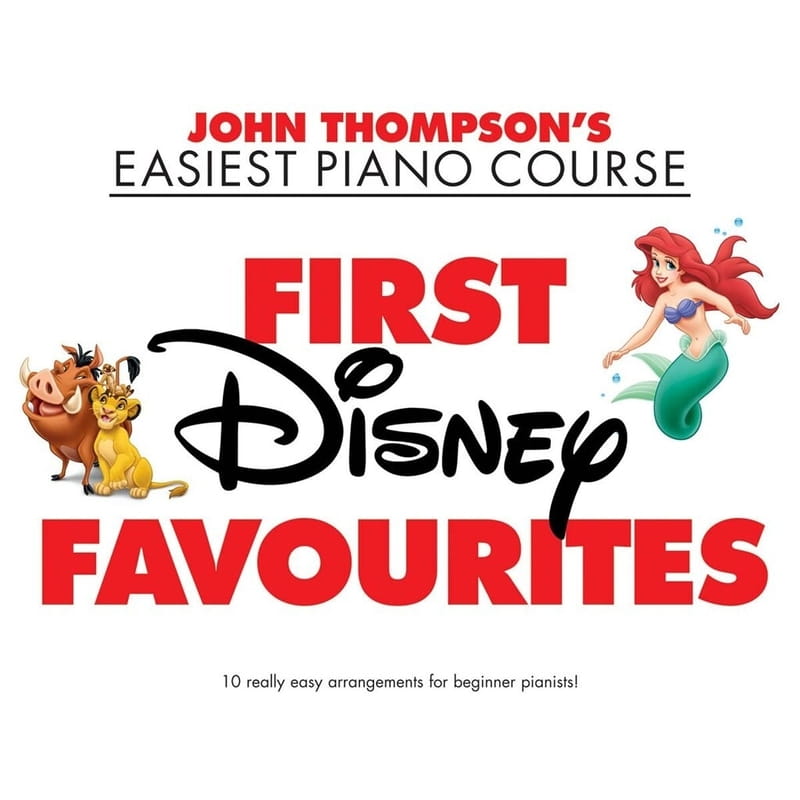 John Thompson's Easiest Piano Course: First Disney Favourites - łatwe nuty na fortepian dla dzieci