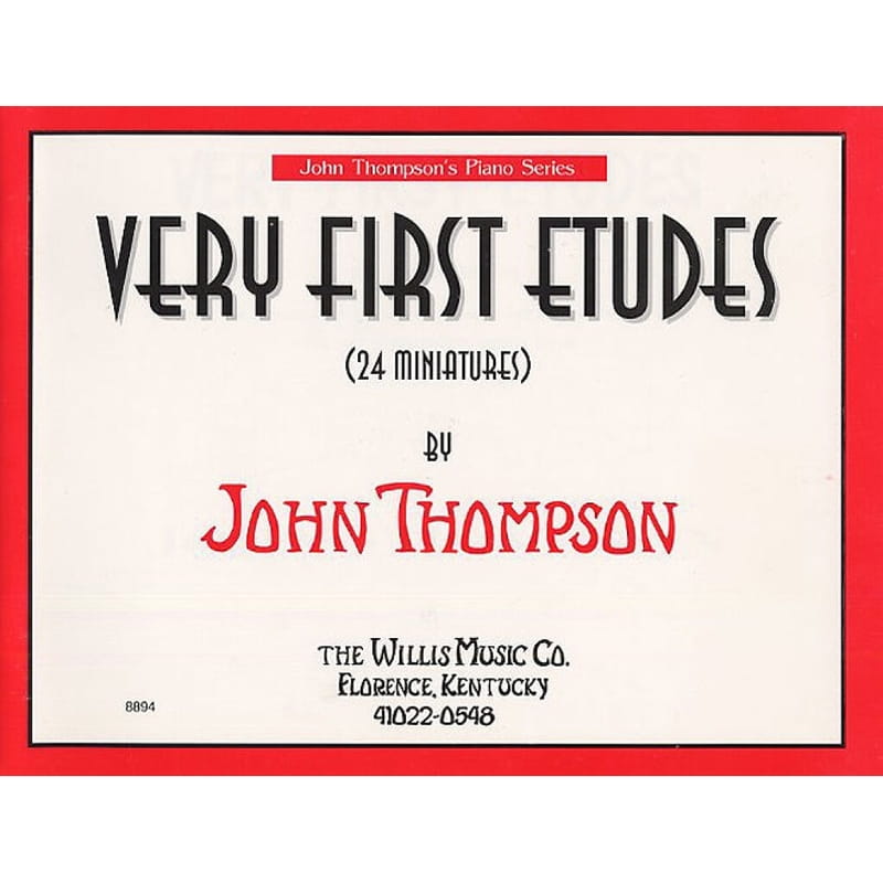 John Thompson's Easiest Piano Course: Very First Etudes - 24 miniatury - łatwe etiudy na fortepian dla dzieci