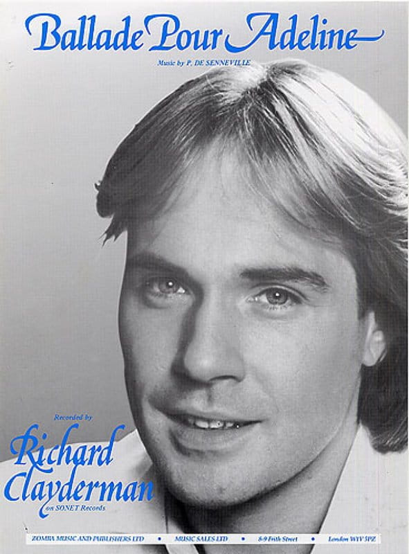 Paul de Senneville: Ballade pour Adeline - Ballad for Adeline - Ballada dla Adeliny - Richard Clayderman - nuty na fortepian