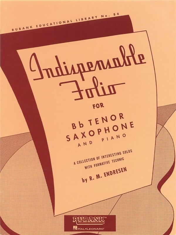 Indispensable Folio for Bb Tenor Saxophone and Piano - R. M. Endresen - nuty na saksofon tenorowy z fortepianem