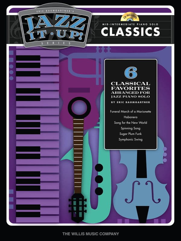Jazz It Up! Classics - Eric Baumgartner (+ płyta CD) - 6 klasycznych kompozycji - nuty na fortepian