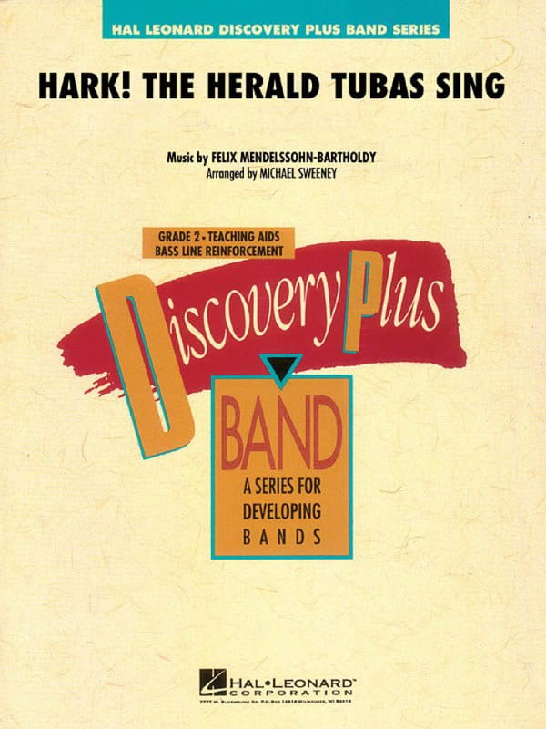 Discovery Plus Band: Felix Mendelssohn-Bartholdy - Hark! The Herald Tubas Sing (Score & Parts) - aranżacja kolędy na młodzieżową orkiestrę dętą