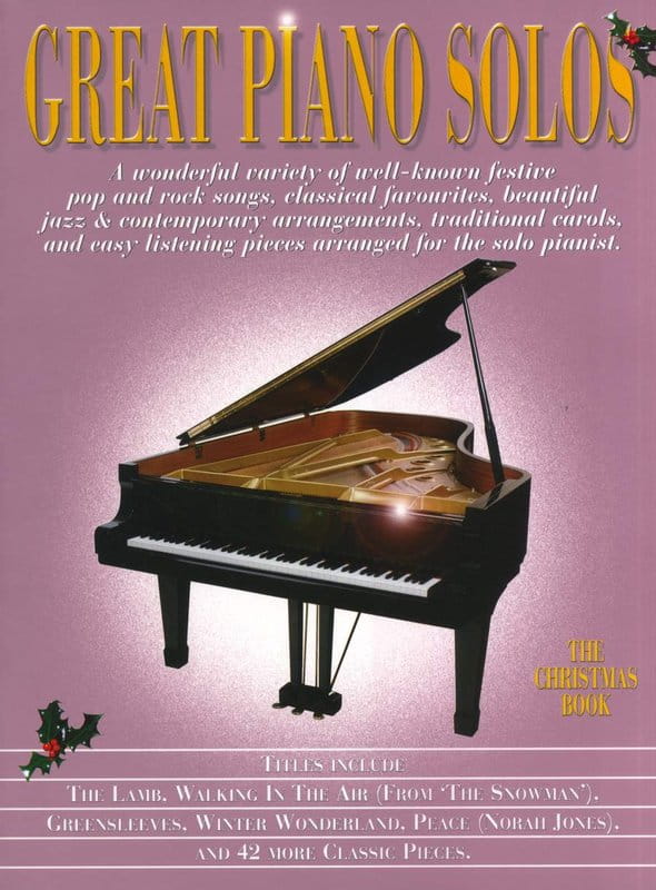 Great Piano Solos: The Christmas Book - kolędy i popularne piosenki świąteczne w różnych stylach muzycznych - nuty na fortepian