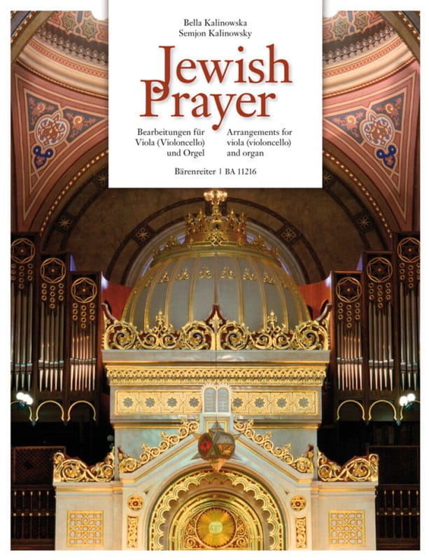 Jewish Prayer - Arrangements for Viola (Violoncello) and Organ - Semjon Kalinowsky - nuty na altówkę lub wiolonczelę z organami