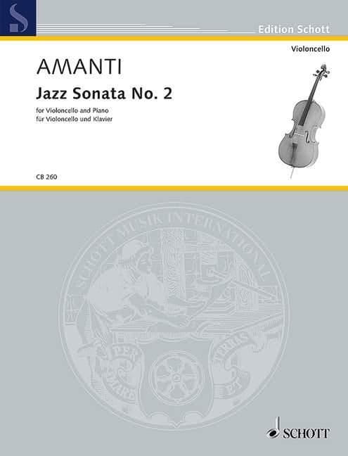 Lucio Franco Amanti: Jazz Sonata No. 2 for Violoncello and Piano - nuty na wiolonczelę i fortepian
