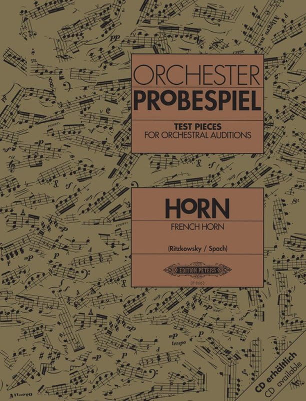 Orchester Probespiel Horn - Test Pieces for Orchestral Auditions French Horn - utwory na przesłuchania do orkiestry (orkiestrówki) - nuty na waltornię