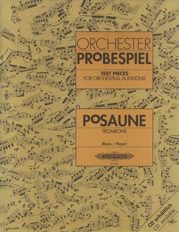 Orchester Probespiel Posaune - Test Pieces for Orchestral Auditions Trombone - utwory na przesłuchania do orkiestry (orkiestrówki) - nuty na puzon