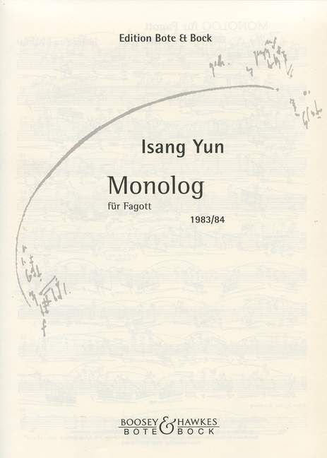 Isang Yun: Monolog fur Fagott - nuty na fagot