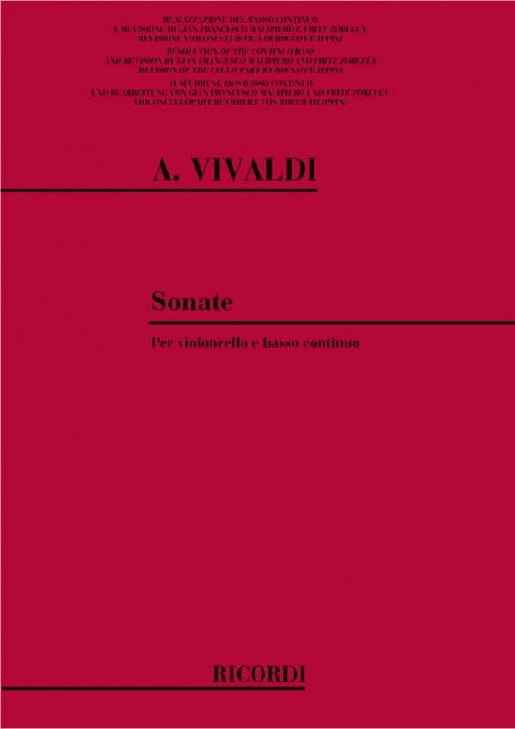 Antonio Vivaldi: 9 Sonate per Violoncello e B.C. (RV 39-47) - 9 sonat na wiolonczelę i basso continuo