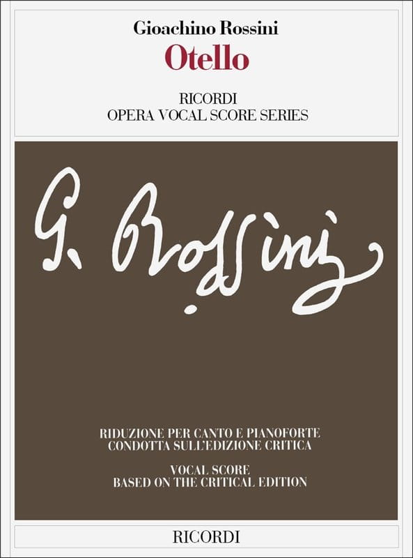 Otello - Gioachino Rossini - opera - nuty na głos, chór i fortepian
