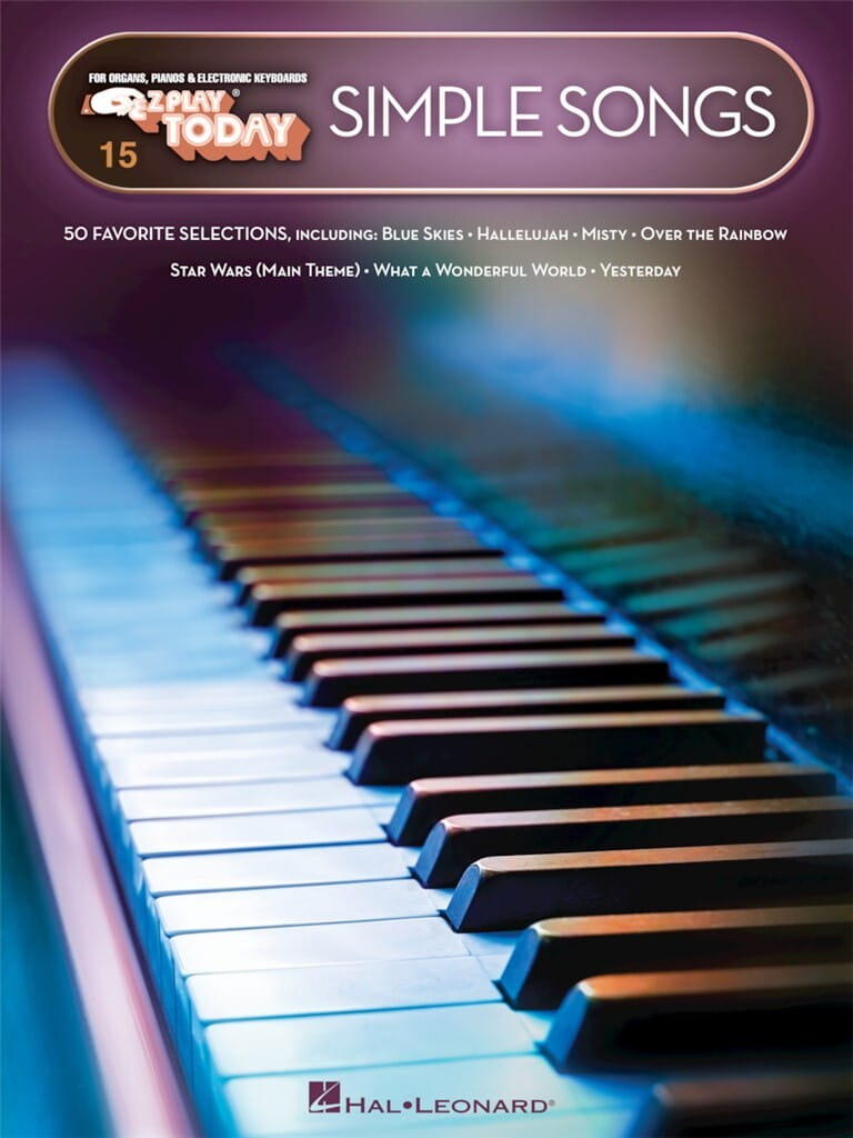 E-Z Play Today Volume 15: Simple Songs - łatwe nuty literowe na keyboard