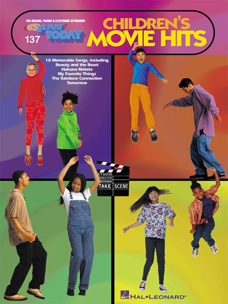E-Z Play Today Volume 137: Children's Movie Hits - łatwe nuty literowe na keyboard