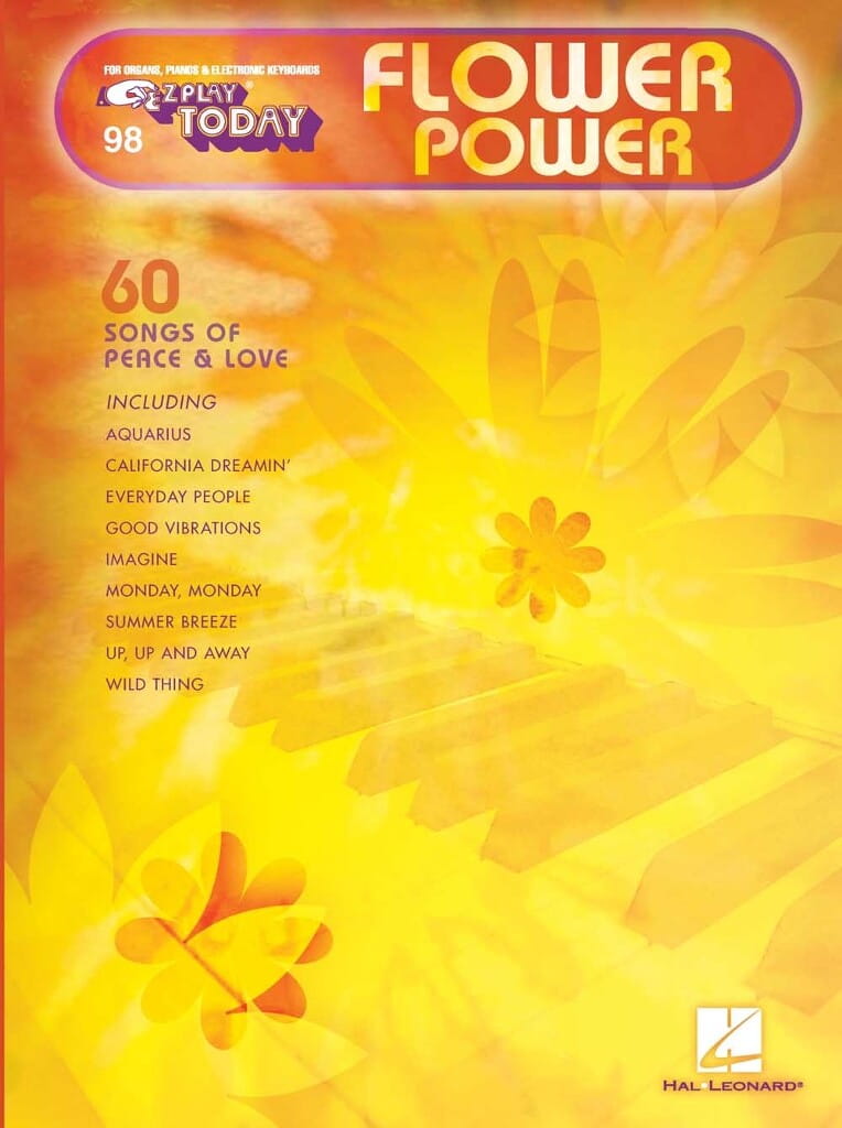E-Z Play Today Volume 60: Flower Power - łatwe nuty literowe na keyboard