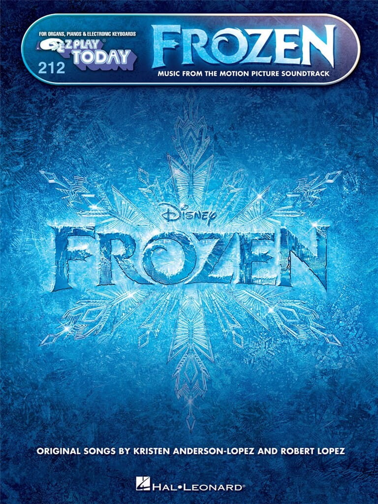 E-Z Play Today Volume 212: Frozen - piosenki z filmu - łatwe nuty literowe na keyboard