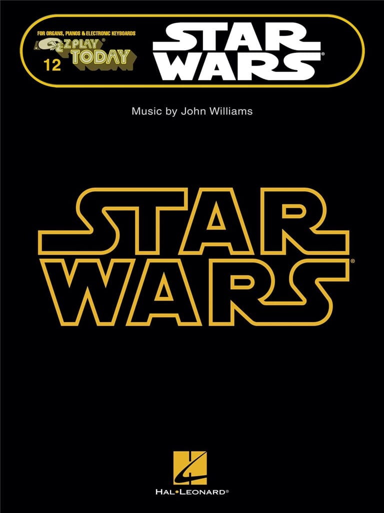 E-Z Play Today Volume 12: Star Wars - tematy muzyczne z filmu Star Wars - łatwe nuty literowe na keyboard