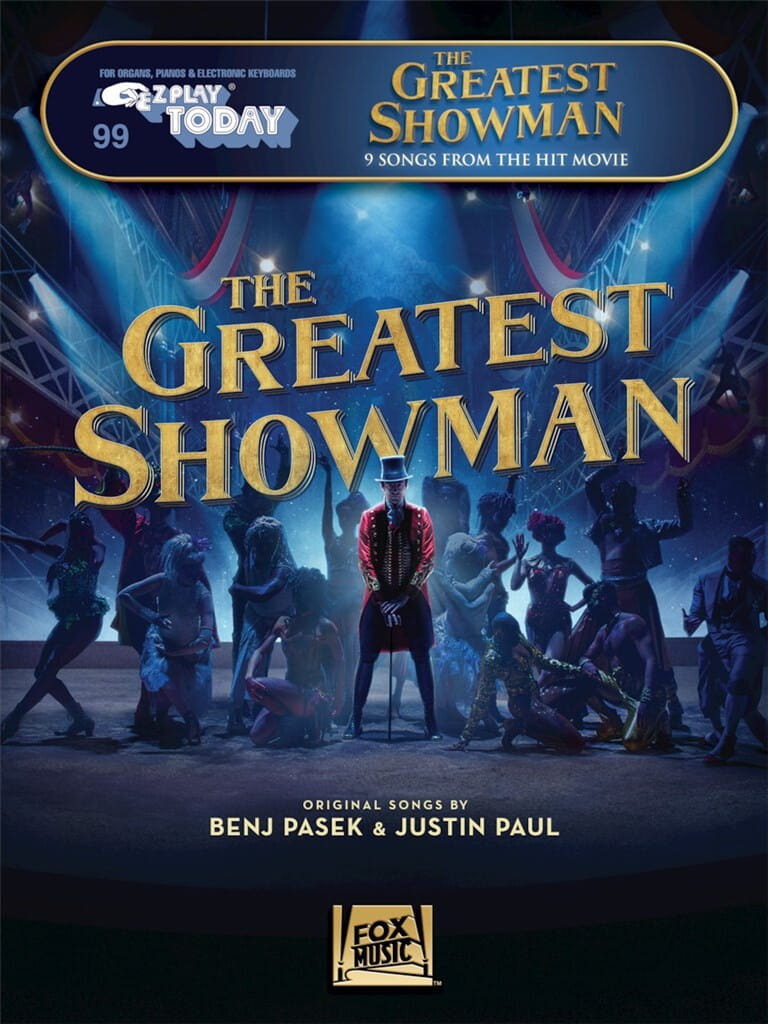 E-Z Play Today Volume 99: The Greatest Showman - piosenki z musicalu Król rozrywki - łatwe nuty literowe na keyboard