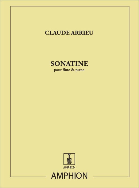 Claude Arrieu: Sonatine pour Flute et Piano - nuty na flet poprzeczny z fortepianem