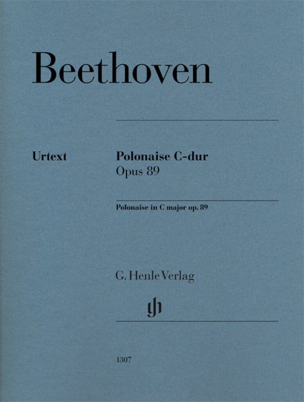 Ludwig van Beethoven: Polonaise C-dur op. 89 - polonez koncertowy - nuty na fortepian