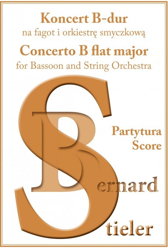 Koncert B-dur na fagot i orkiestrę smyczkową - partytura - Bernard Stieler