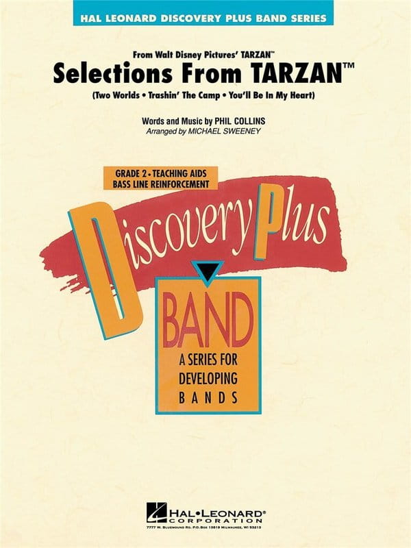 Discovery Plus Band: Phil Collins - Selections from Tarzan (Score & Parts) - nuty na młodzieżową orkiestrę dętą