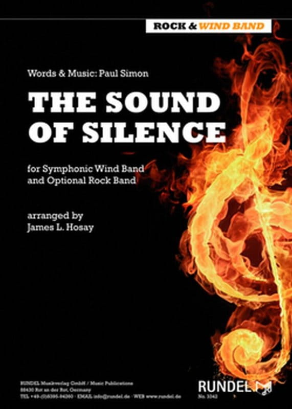 Paul Simon: The Sound of Silence - for Symphonic Wind Band and Optional Rock Band (Score & Parts) - James L. Hosay - nuty na orkiestrę dętą