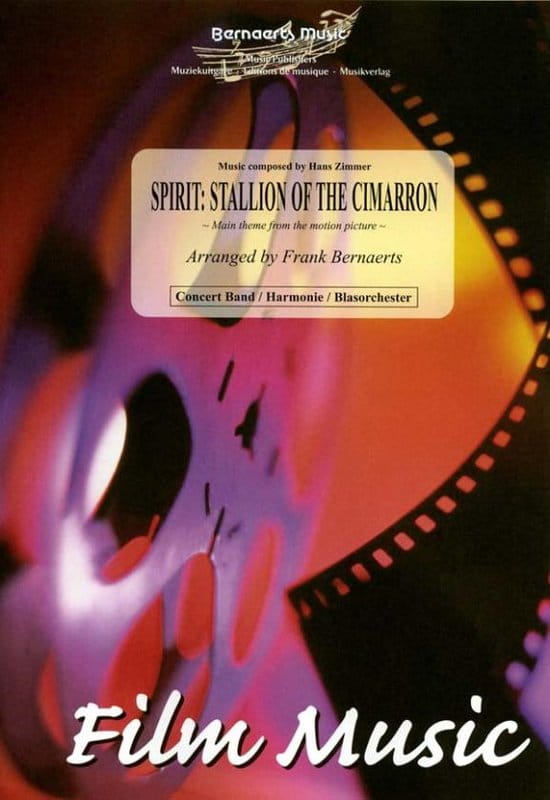 Hans Zimmer: Spirit Stallion Of The Cimarron for Concert Band (Score & Parts) - Frank Bernaerts - nuty na orkiestrę dętą