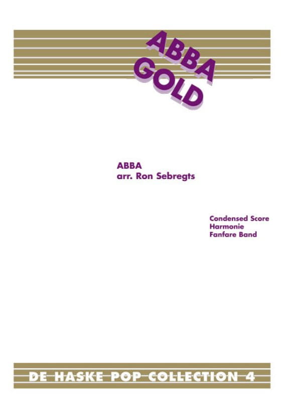Abba Gold for Concert Band (Score & Parts) - Ron Sebregts - nuty na orkiestrę dętą